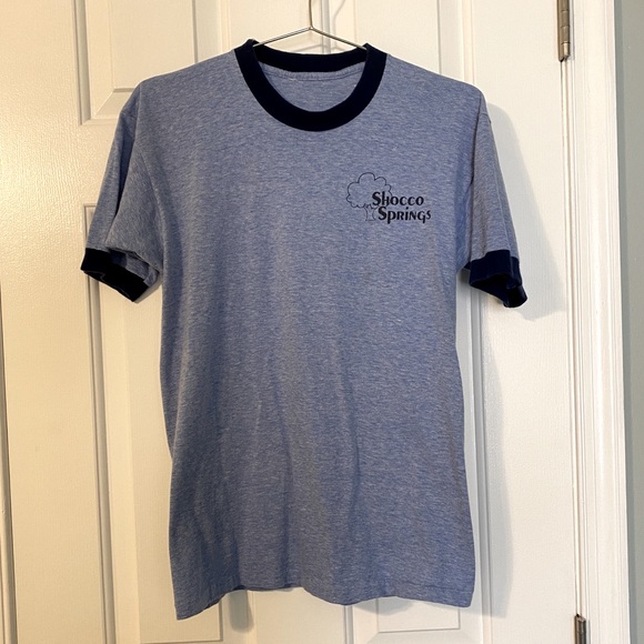 Vintage 1970s shocco springs ringer t shirt small - Picture 1 of 8
